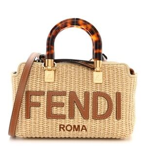 Fendi By The Way Mini Raffia Bag